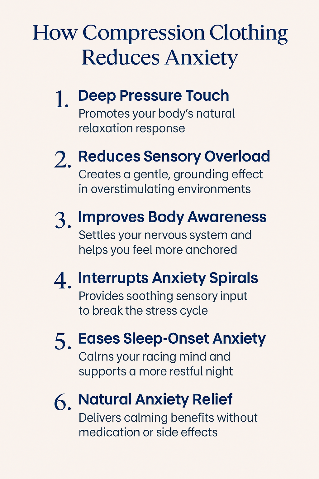 How Compression & Sensory Clothing Helps Reduce Anxiety: The Science Behind the Calm